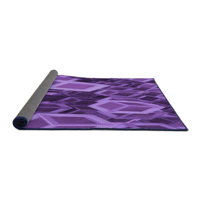 Thickness of Patterned Bright Purple Rug, pat874pur