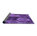 Thickness of Patterned Bright Purple Rug, pat874pur