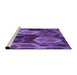 Sideview of Machine Washable Transitional Bright Purple Rug, wshpat874pur