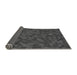 Thickness of Patterned Dark Gray Black Rug, pat875gry