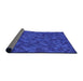 Thickness of Patterned Blue Rug, pat875pur