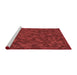 Sideview of Machine Washable Transitional Tomato Red Rug, wshpat875rd