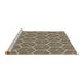 Sideview of Machine Washable Transitional Chocolate Brown Rug, wshpat876brn