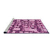 Sideview of Machine Washable Transitional Violet Purple Rug, wshpat878pur