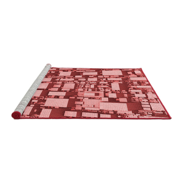 Sideview of Machine Washable Transitional Light Coral Pink Rug, wshpat878rd