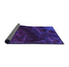 Thickness of Patterned Amethyst Purple Rug, pat880pur