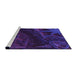 Sideview of Machine Washable Transitional Amethyst Purple Rug, wshpat880pur