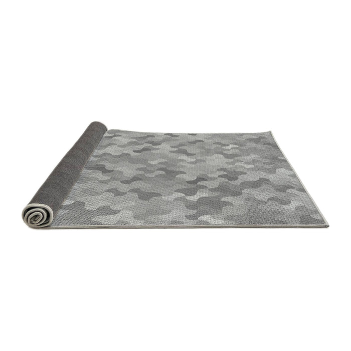 Thickness of Patterned Gray Rug, pat881gry