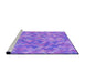 Sideview of Machine Washable Transitional Purple Rug, wshpat881pur