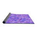 Thickness of Patterned Purple Rug, pat881pur