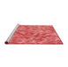 Sideview of Machine Washable Transitional Red Rug, wshpat881rd