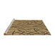 Sideview of Machine Washable Transitional Red Brown Rug, wshpat882brn