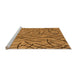 Sideview of Machine Washable Transitional Mahogany Brown Rug, wshpat882org