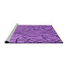 Sideview of Machine Washable Transitional Purple Rug, wshpat882pur