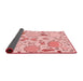 Thickness of Patterned Pink Rug, pat883rd