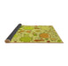 Thickness of Patterned Yellow Rug, pat883yw