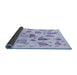 Thickness of Patterned Lavender Blue Rug, pat884blu