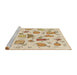 Sideview of Machine Washable Transitional Peru Brown Rug, wshpat884brn