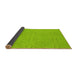 Thickness of Patterned Green Rug, pat885yw