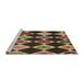Sideview of Machine Washable Transitional Peru Brown Rug, wshpat887brn