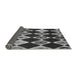 Thickness of Patterned Charcoal Black Rug, pat887gry