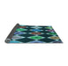 Thickness of Patterned Deep-Sea Blue Rug, pat887lblu