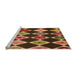 Sideview of Machine Washable Transitional Peru Brown Rug, wshpat887org