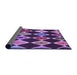 Thickness of Patterned Purple Rug, pat887pur