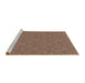 Sideview of Machine Washable Transitional Peru Brown Rug, wshpat889brn