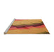 Sideview of Machine Washable Transitional Red Rug, wshpat89org