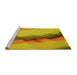 Sideview of Machine Washable Transitional Deep Yellow Rug, wshpat89yw