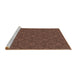 Sideview of Machine Washable Transitional Rust Pink Rug, wshpat890brn