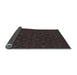 Thickness of Patterned Black Brown Rug, pat894lblu
