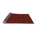 Thickness of Patterned Crimson Red Rug, pat894org