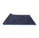 Thickness of Patterned Blue Rug, pat895blu