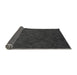 Thickness of Patterned Charcoal Black Rug, pat895gry