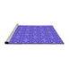 Sideview of Machine Washable Transitional Purple Mimosa Purple Rug, wshpat896pur