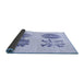 Thickness of Patterned Lavender Blue Rug, pat897blu