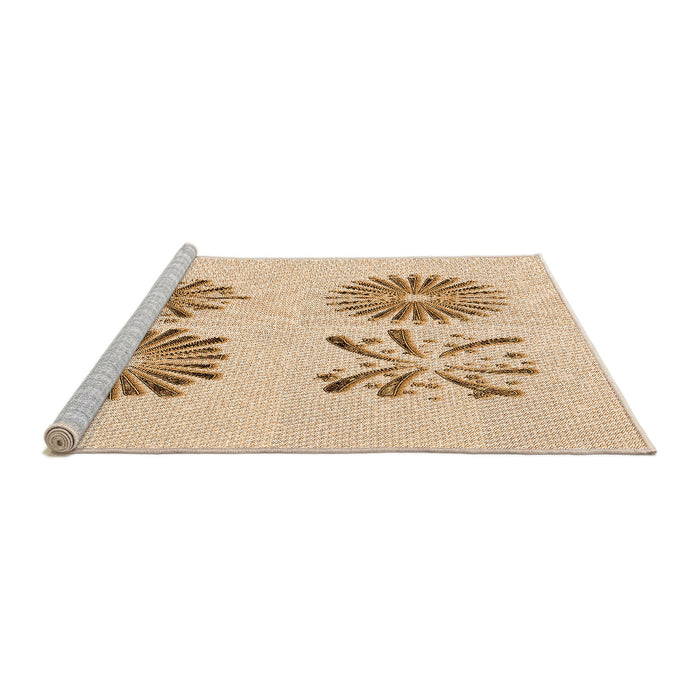 Sideview of Machine Washable Transitional Bronze Brown Rug, wshpat897org
