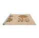 Sideview of Machine Washable Transitional Bronze Brown Rug, wshpat897org