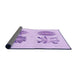Thickness of Patterned Purple Rug, pat897pur