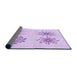 Thickness of Patterned Purple Rug, pat899pur