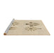 Sideview of Machine Washable Transitional Peach Beige Rug, wshpat900brn