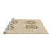 Sideview of Machine Washable Transitional Peach Beige Rug, wshpat901brn