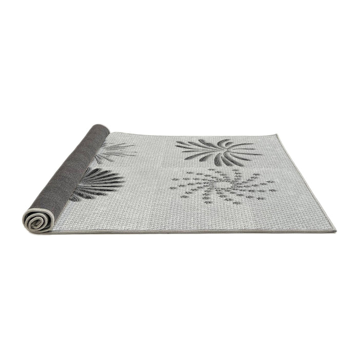 Thickness of Patterned Platinum Gray Rug, pat903gry
