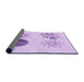 Thickness of Patterned Purple Rug, pat903pur