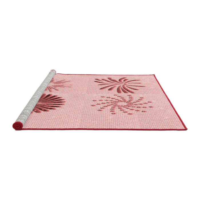 Sideview of Machine Washable Transitional Light Rose Pink Rug, wshpat903rd