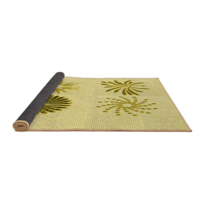 Thickness of Patterned Sun Yellow Rug, pat903yw