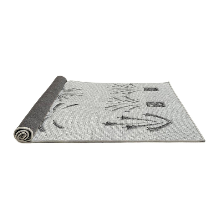 Thickness of Patterned Platinum Gray Rug, pat904gry