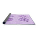 Thickness of Patterned Purple Rug, pat905pur